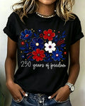 100% Cotton USA 250 Sublimation Crew Neck Short Sleeve Tshirt