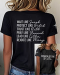 Bible Women Story Printed Short Sleeve T-Shirt