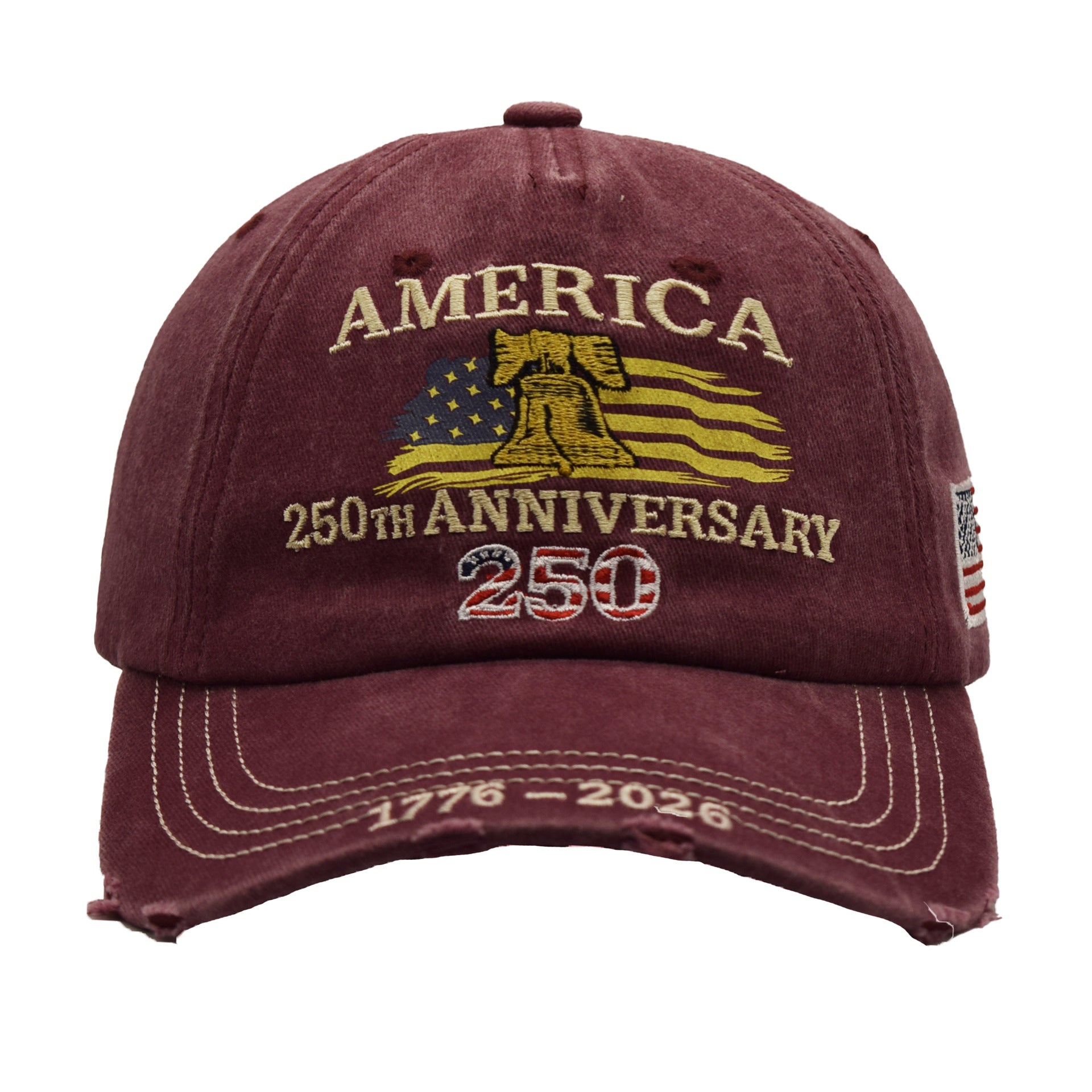 Embroidered American 250 Anniversary Baseball Cap