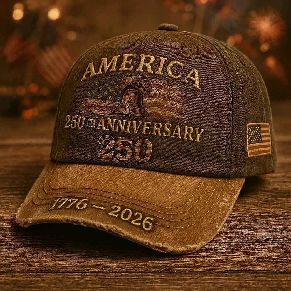 Embroidered American 250 Anniversary Baseball Cap