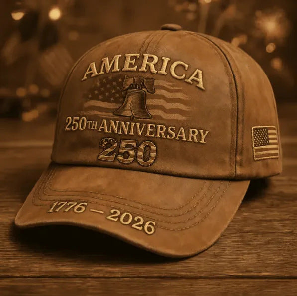 Embroidered American 250 Anniversary Baseball Cap