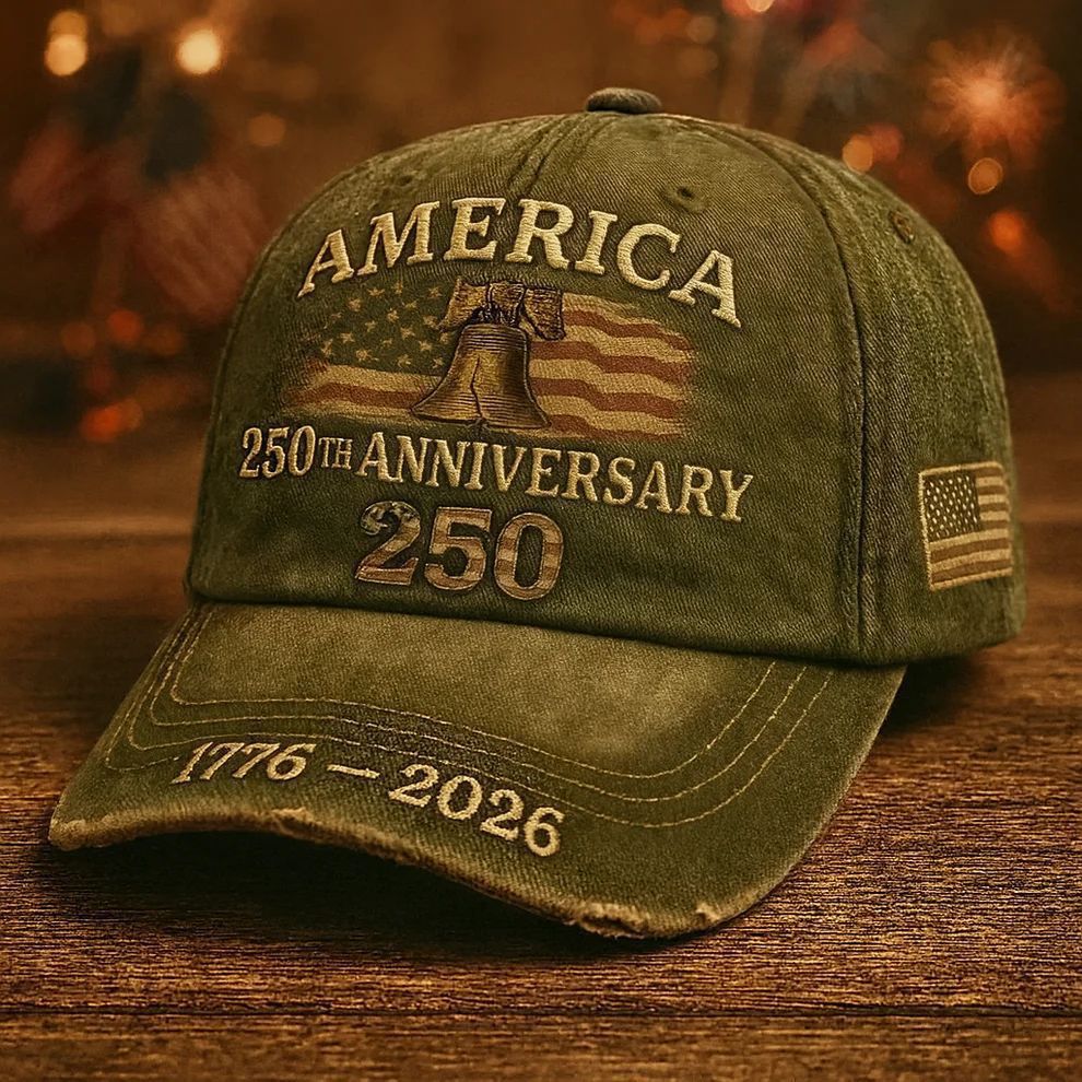 Embroidered American 250 Anniversary Baseball Cap