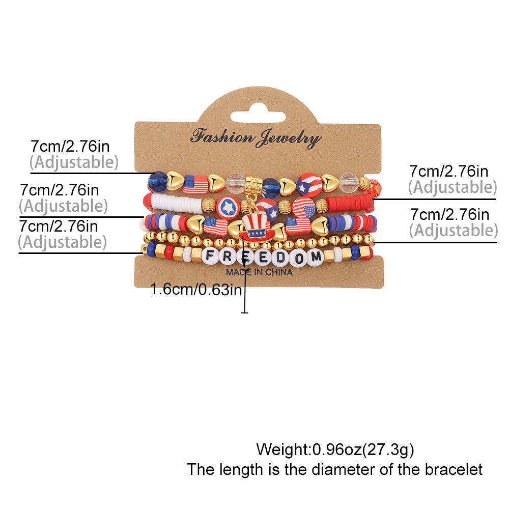 US Independence Day Commemorates Patriotism Bracelet