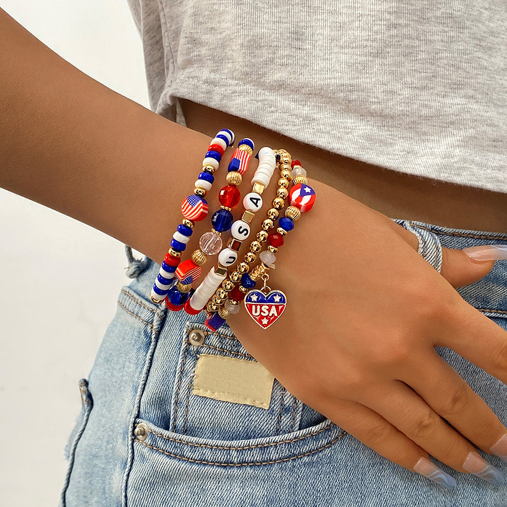 US Independence Day Commemorates Patriotism Bracelet