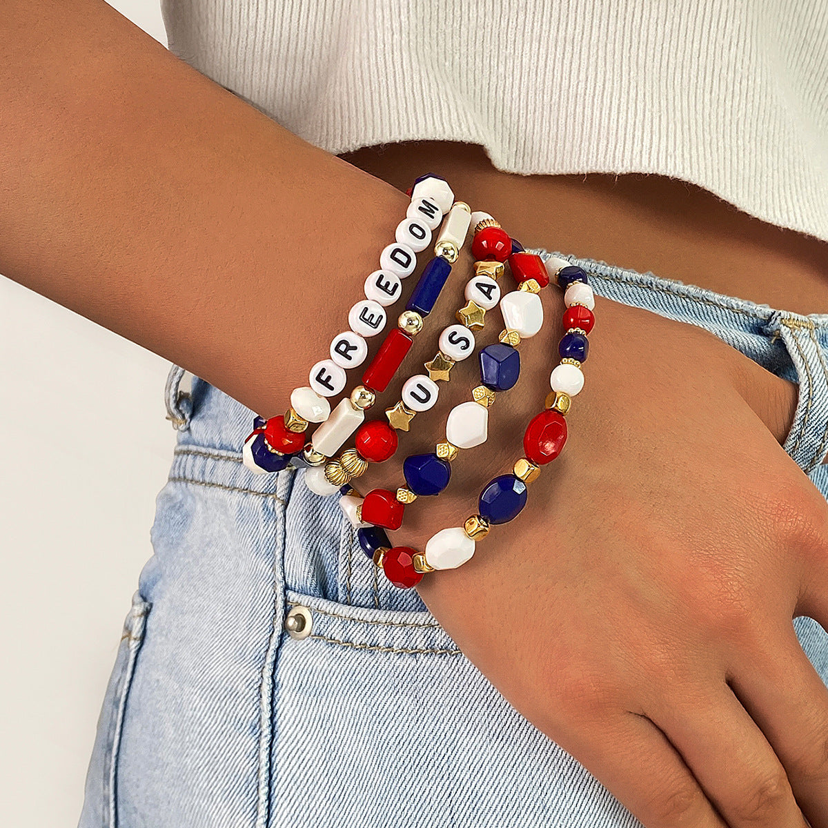 US Independence Day Commemorates Patriotism Bracelet