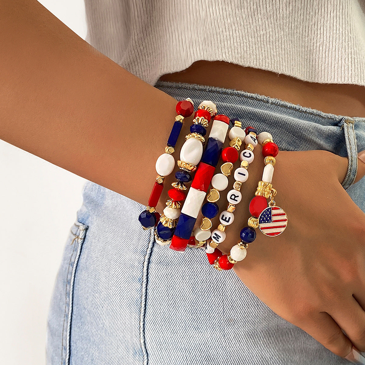 US Independence Day Commemorates Patriotism Bracelet
