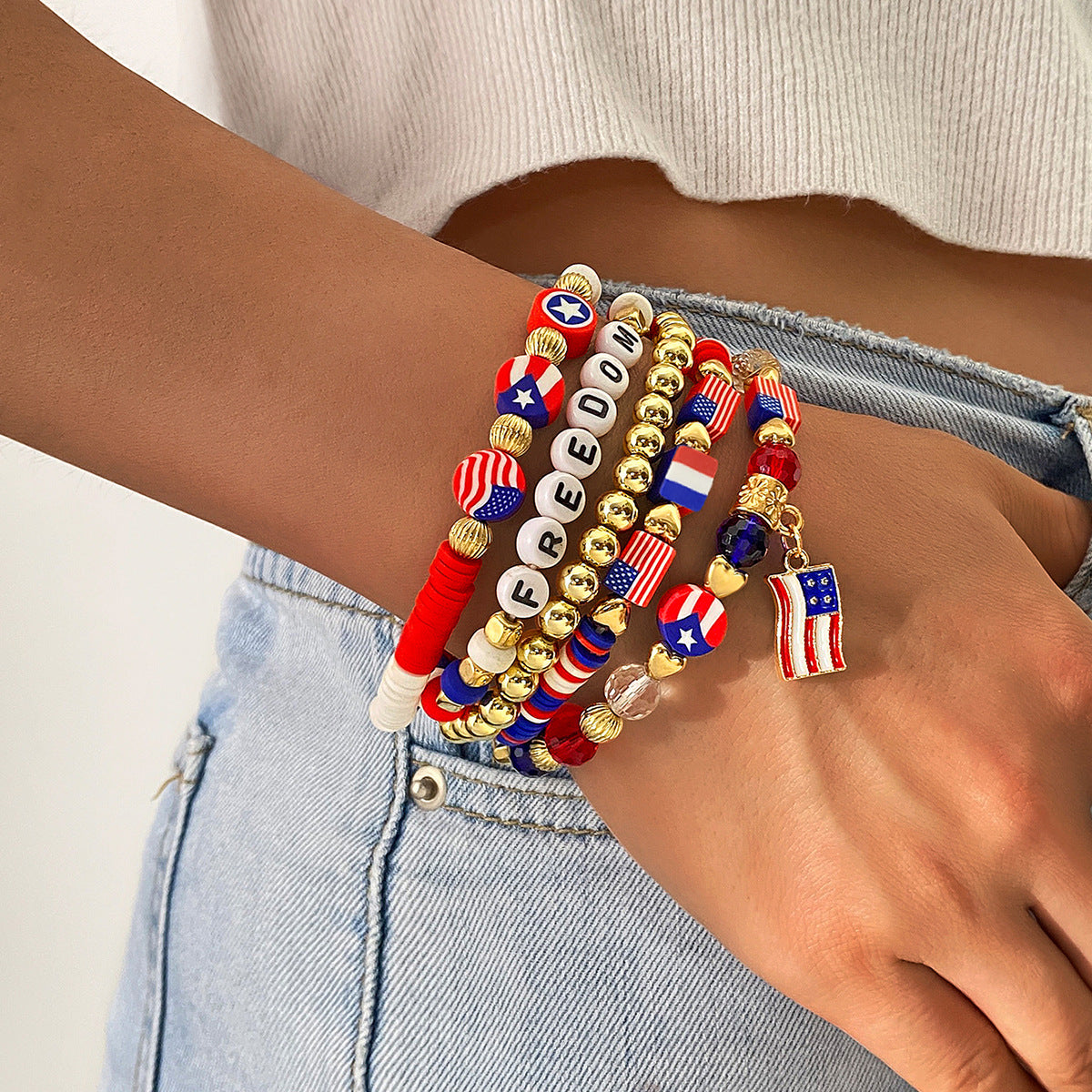 US Independence Day Commemorates Patriotism Bracelet