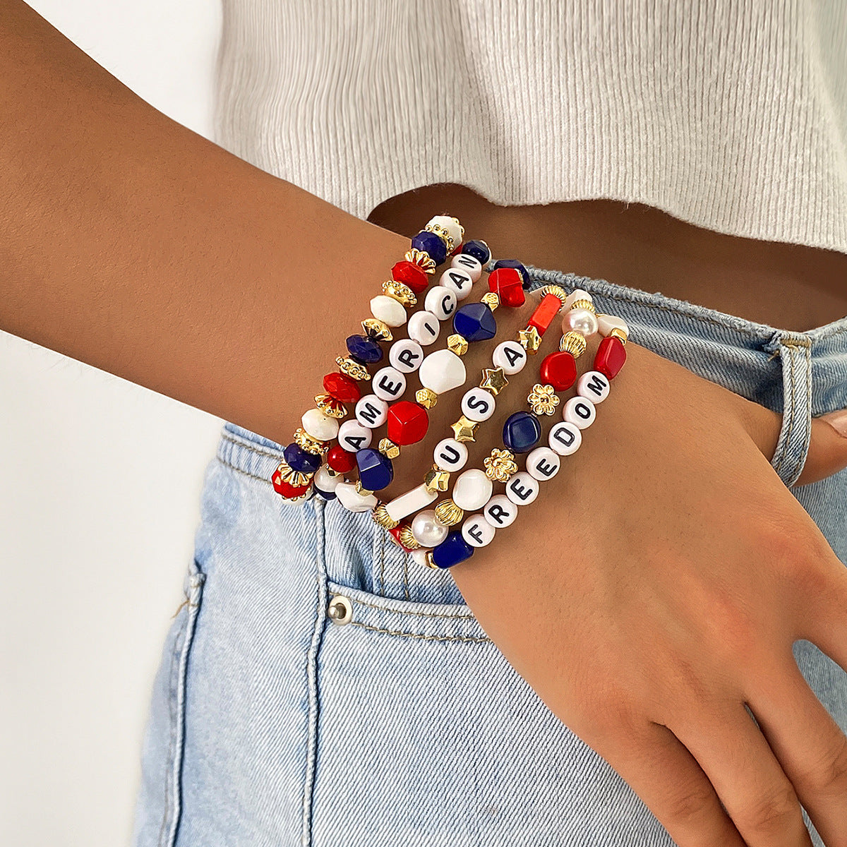 US Independence Day Commemorates Patriotism Bracelet