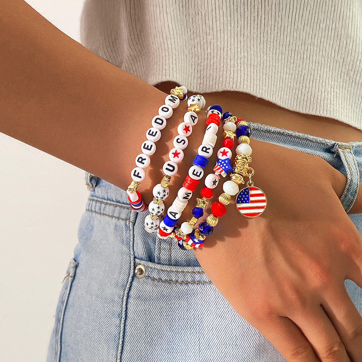 US Independence Day Commemorates Patriotism Bracelet