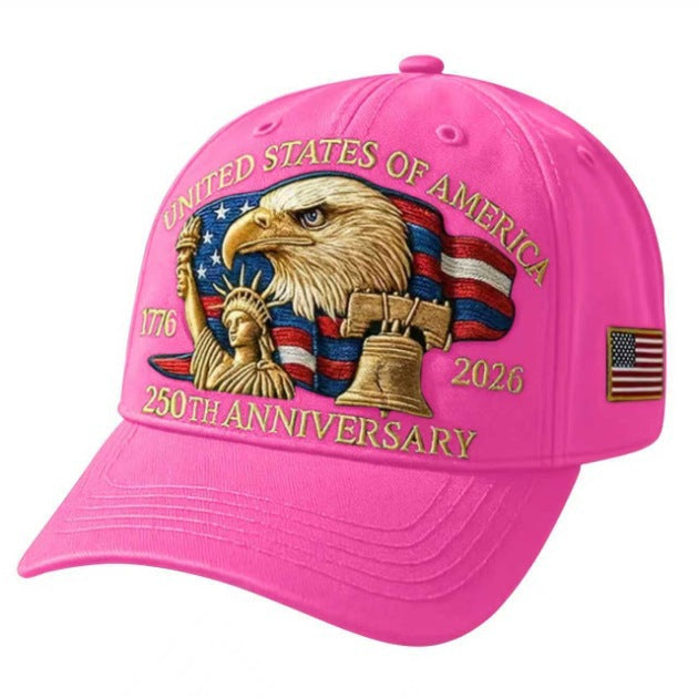 American 250 Anniversary Baseball Cap Embroidered Hat