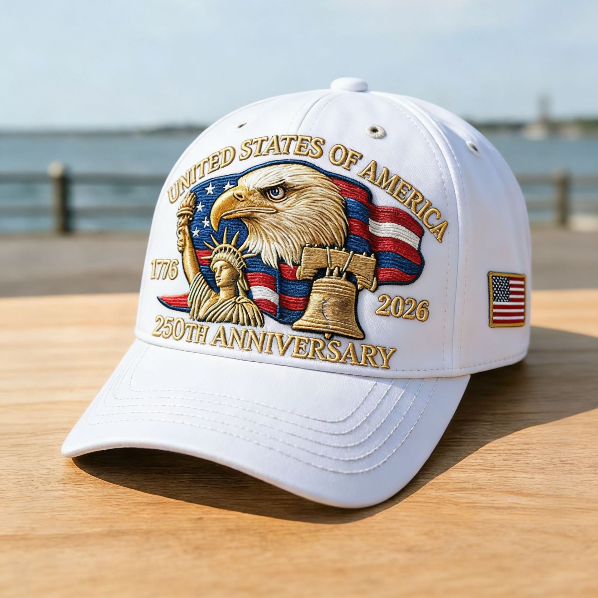 American 250 Anniversary Baseball Cap Embroidered Hat
