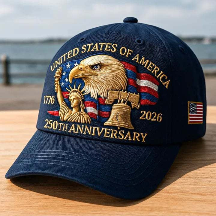 American 250 Anniversary Baseball Cap Embroidered Hat