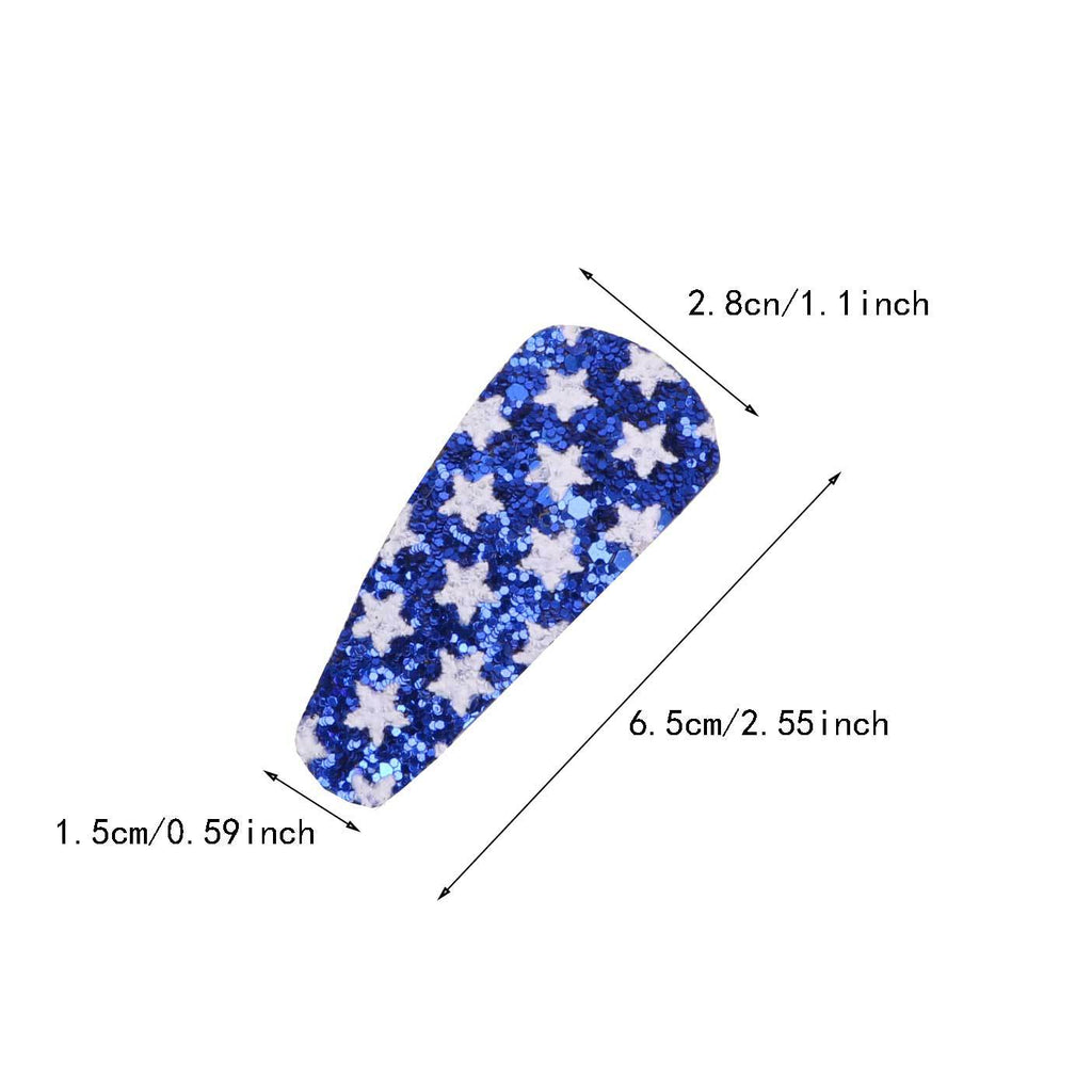 U.S. Independence Day Glitter Star Flag Hair Accessories