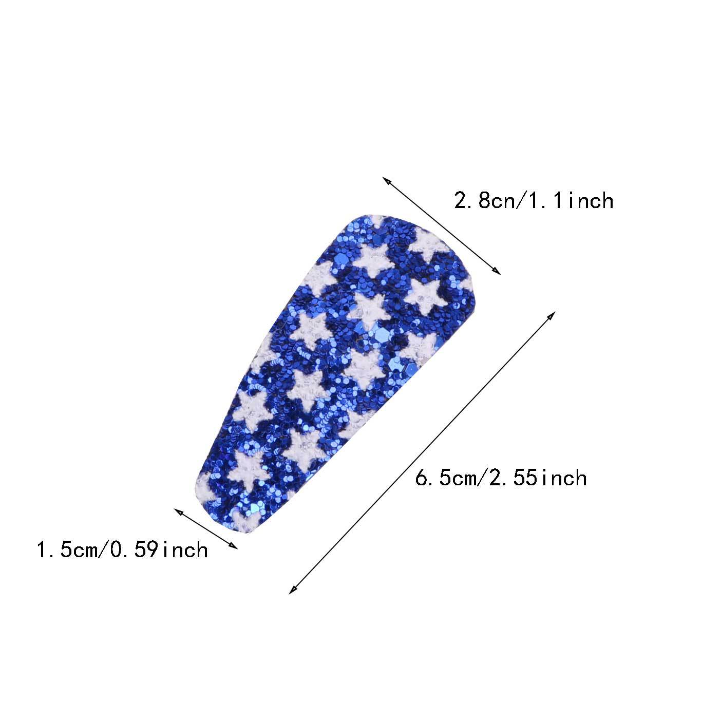 U.S. Independence Day Glitter Star Flag Hair Accessories