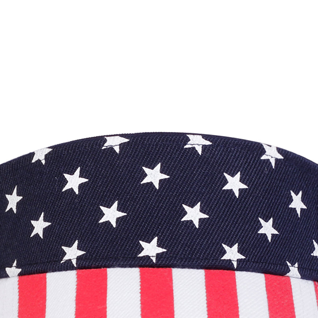 American Flag Print Double-sided Outdoor Sun Hat
