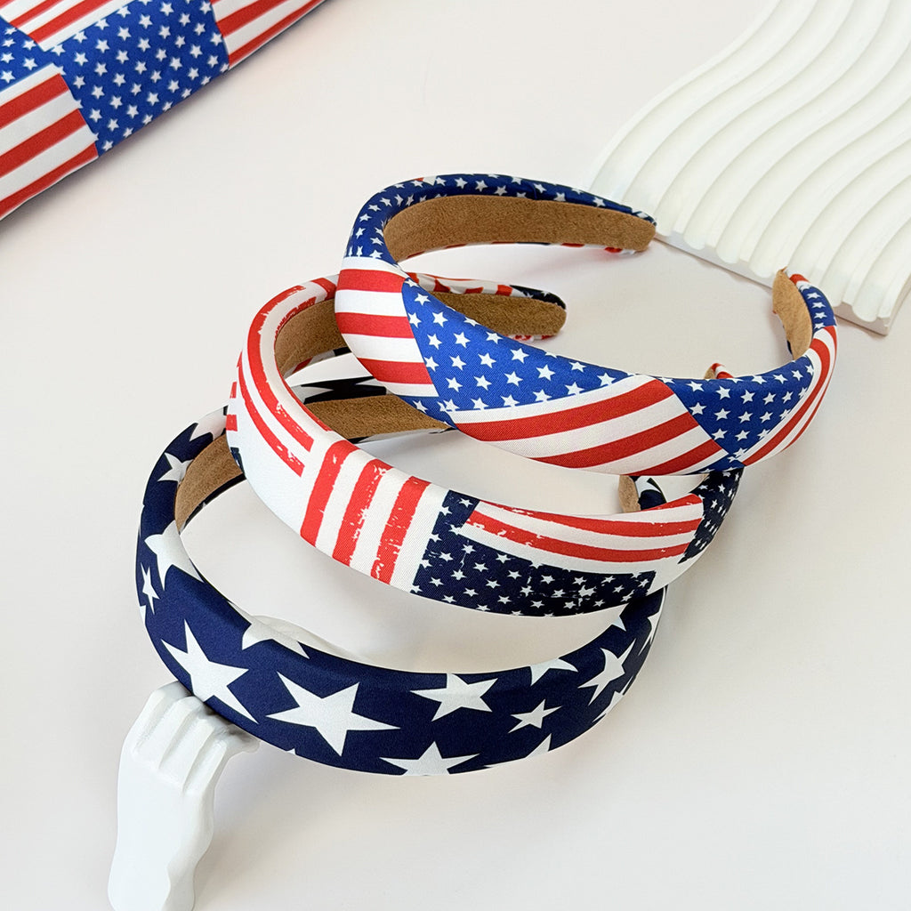 American Flag Independence Day Headband Star Stripes Holiday Party Hair Accessories