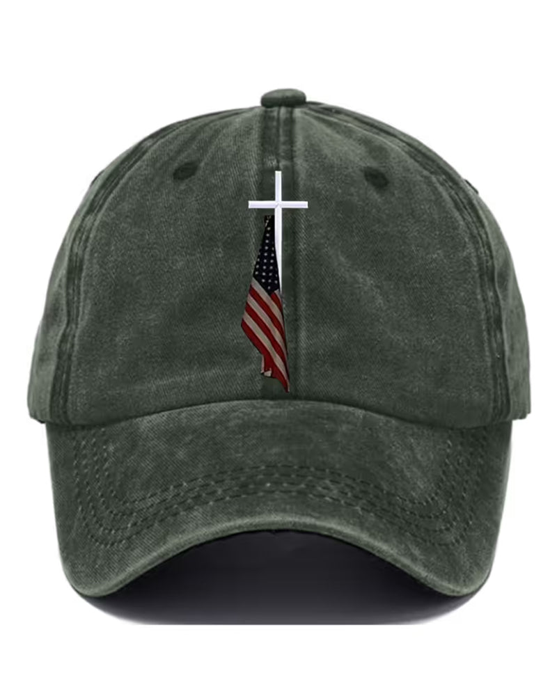 Slouchy Print Baseball Cap