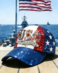 Sequin Stitching Flag USA Rose Embroidered 250 Anniversary Baseball Cap