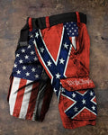 American Stitching Old Stars And Stripes We The People Tooling Shorts