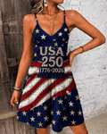 250th American Anniversary Pearl Print Cami Mini Dress