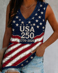 250th Anniversary Letter Star V-neck Vest