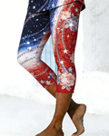 250th Anniversary Polka Dot Flower High-waisted Fitted Stretchy Leggings