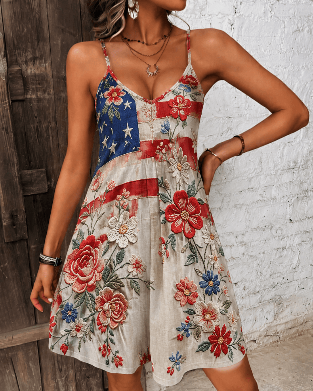250th Anniversary Vintage Floral Print Cami Mini Dress