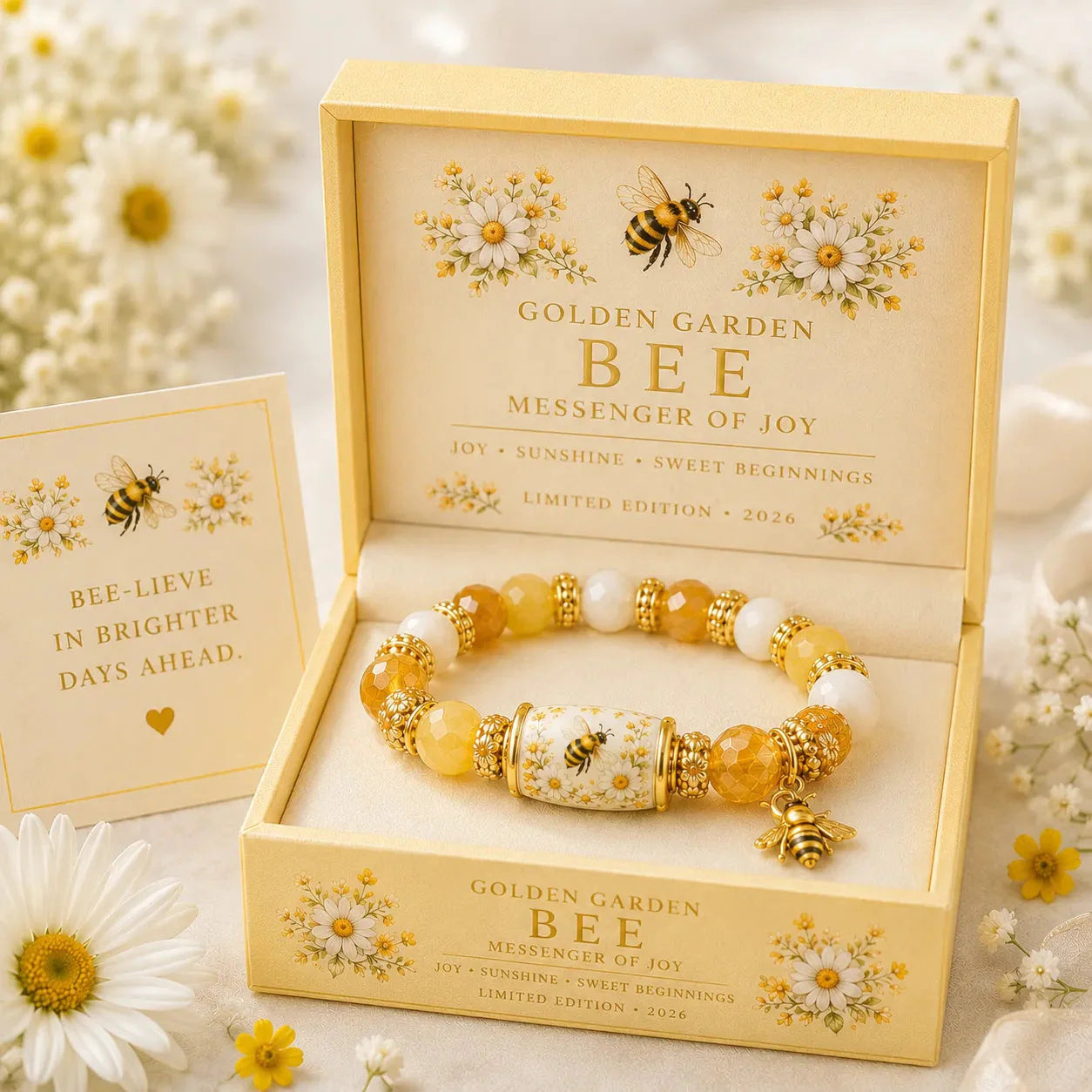 Bee Daisy Pastoral Faith Bracelet | 2026 Limited Edition Bracelet