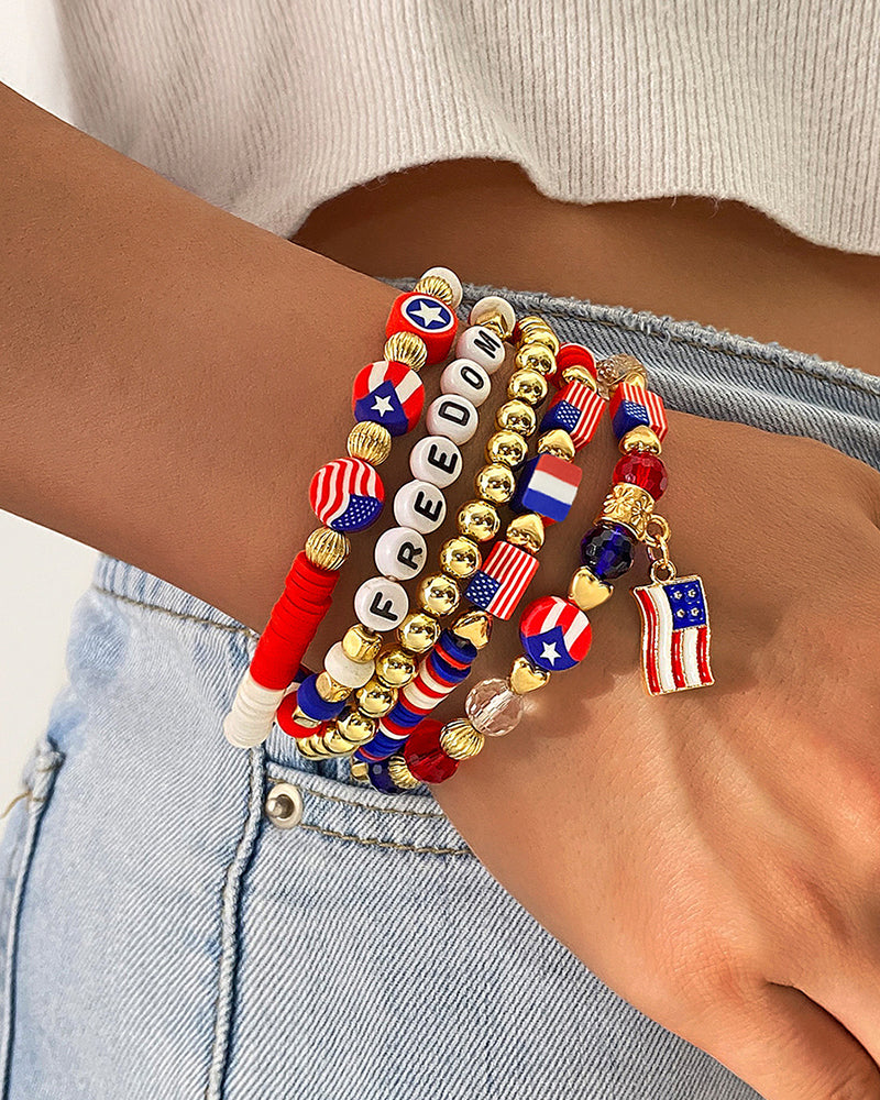 US Independence Day Commemorates Patriotism Bracelet