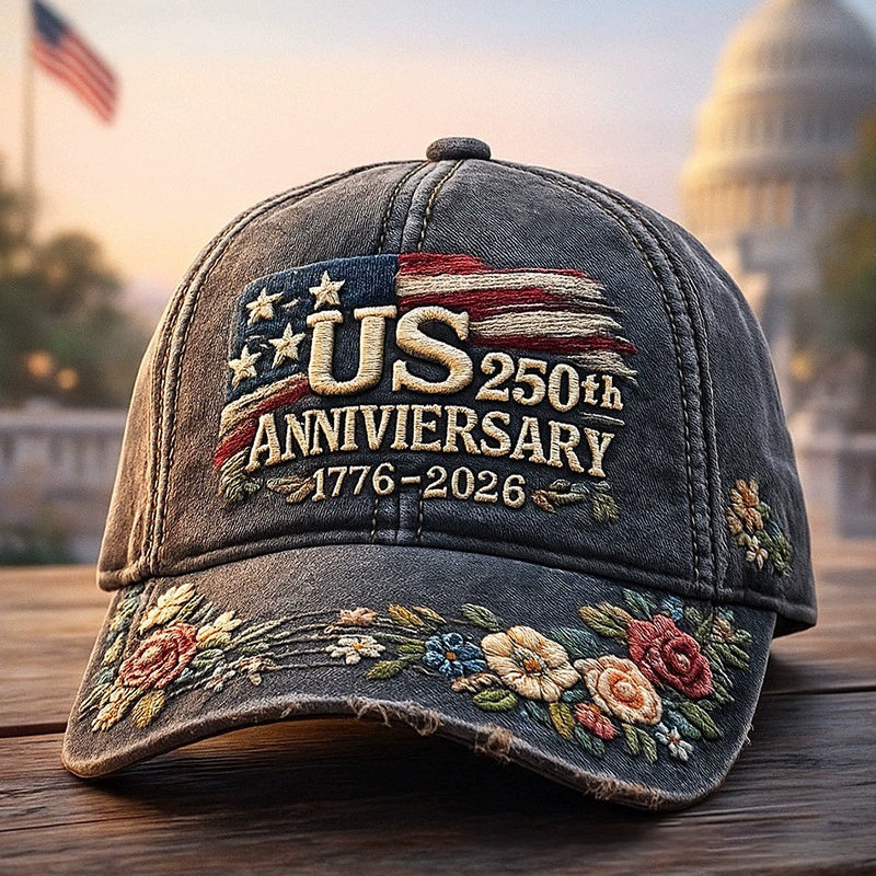 250 Anniversary American Independence Commemorates 3D Digital Print Baseball Cap Cap