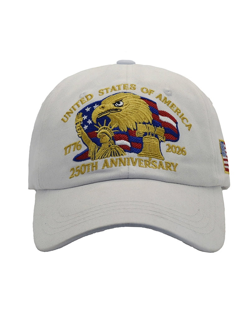 American 250 Anniversary Baseball Cap Embroidered Hat