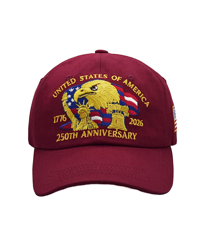 American 250 Anniversary Baseball Cap Embroidered Hat