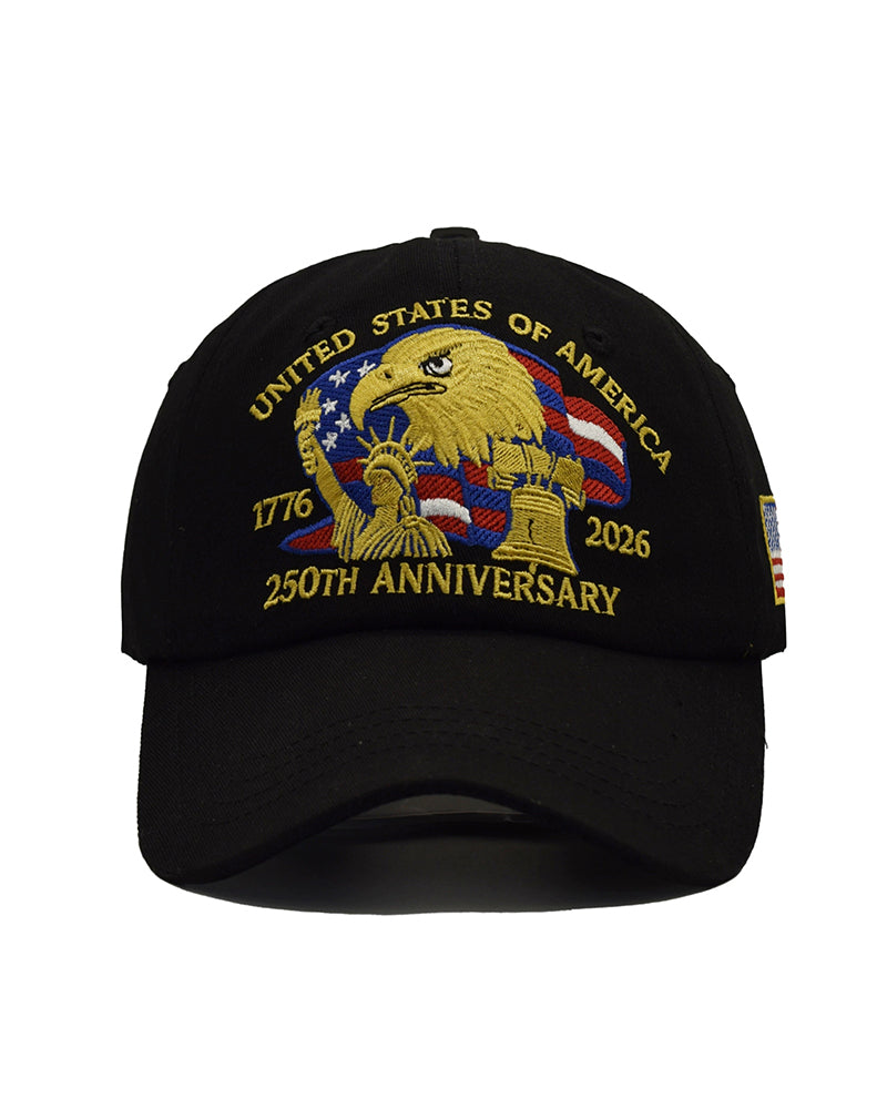 American 250 Anniversary Baseball Cap Embroidered Hat
