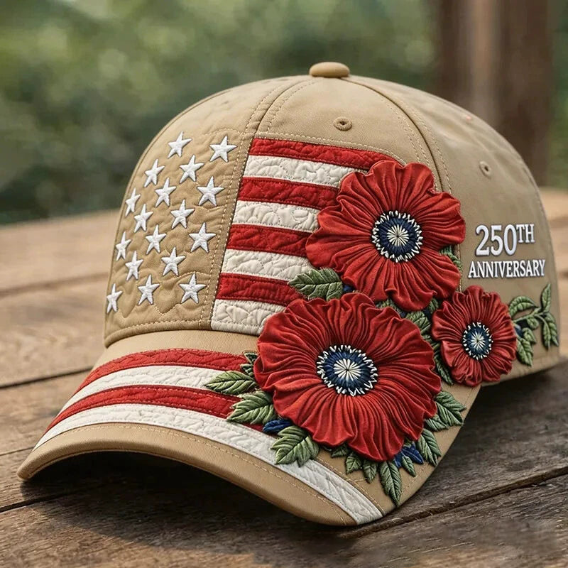 250 Anniversary American Independence Commemorates 3D Digital Print Baseball Cap Cap