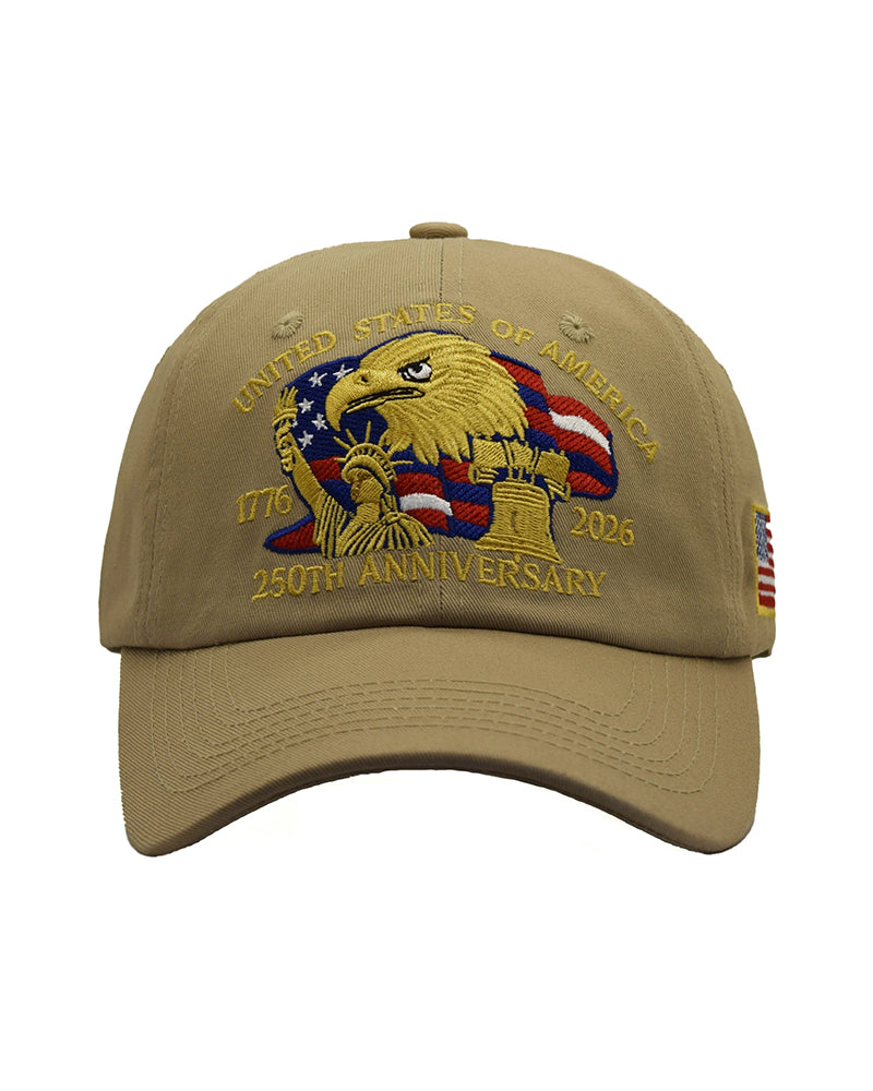 American 250 Anniversary Baseball Cap Embroidered Hat