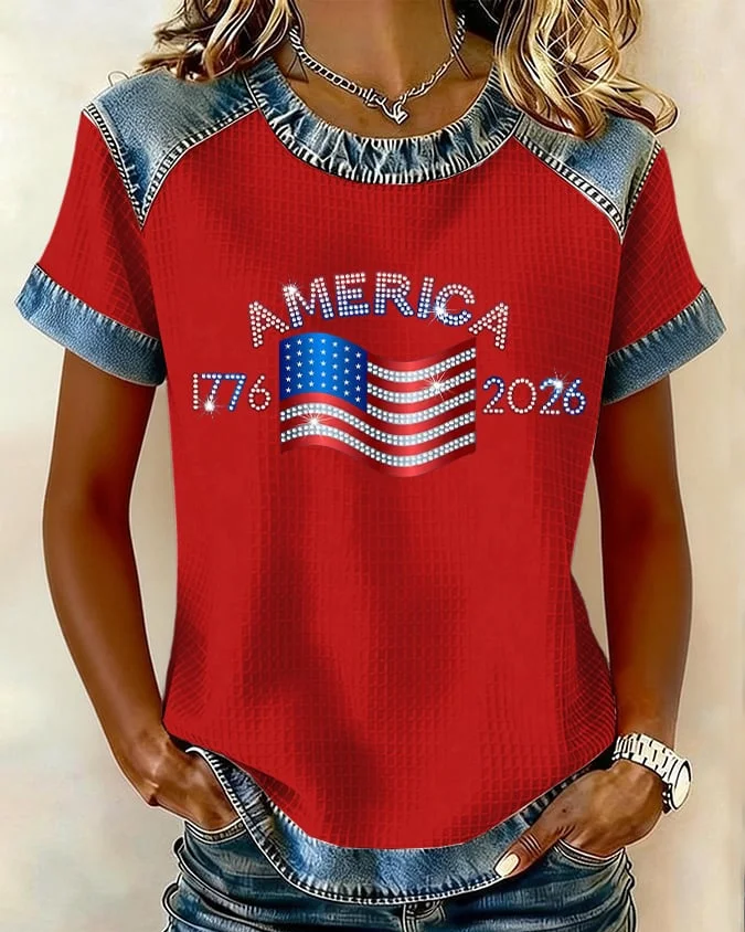 250th Anniversary of the American Flag Short-sleeved T-shirt