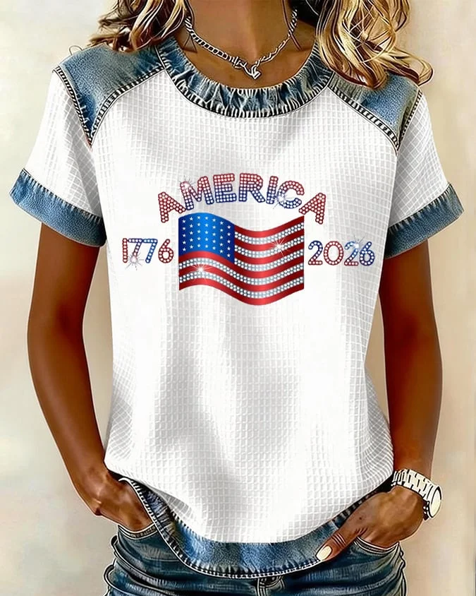 250th Anniversary of the American Flag Short-sleeved T-shirt