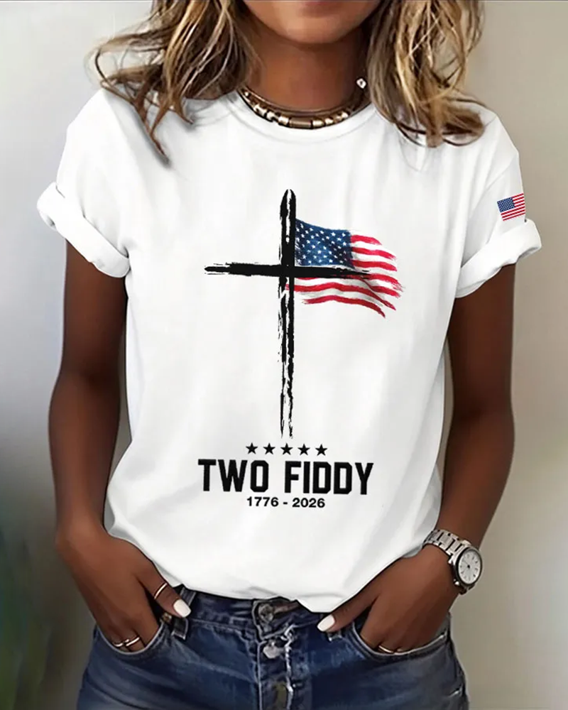 100% Cotton  Two Fiddy Crew Neck Short Sleeve Tshirt