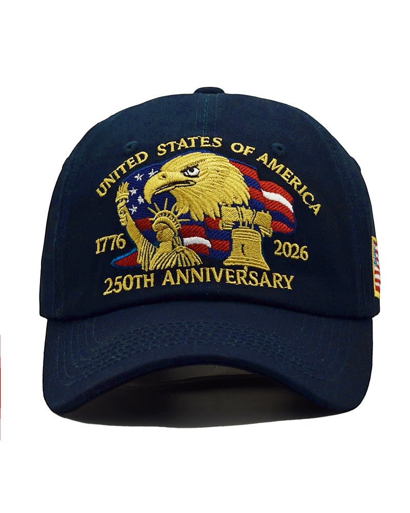 American 250 Anniversary Baseball Cap Embroidered Hat