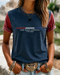 Retro USA 250th Anniversary Crew Neck Short Sleeve Tshirt