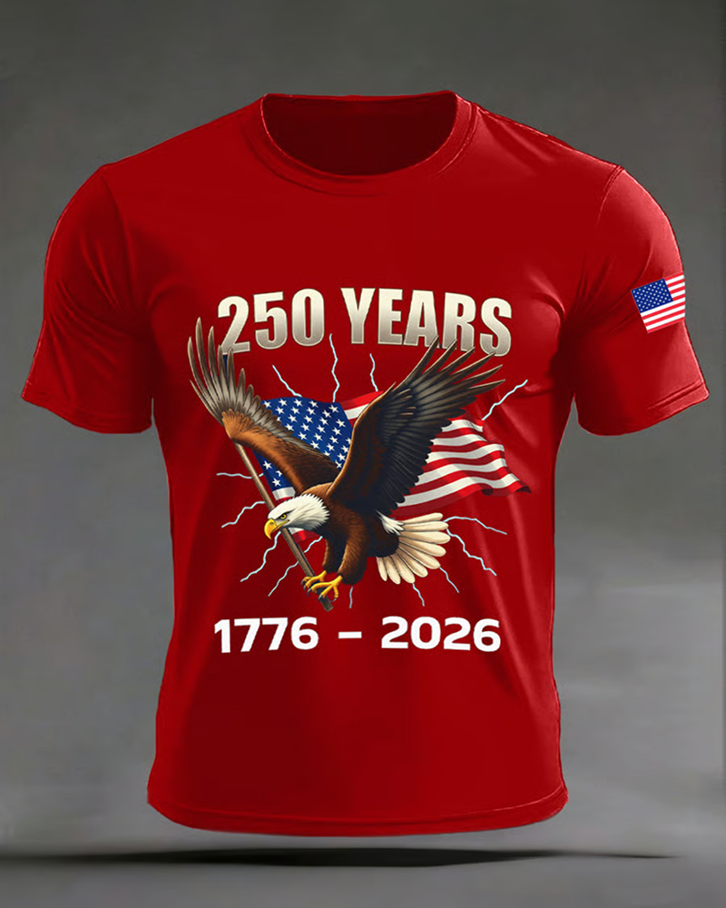 Men's 250th Anniversary Of The United States Print T-Shirt