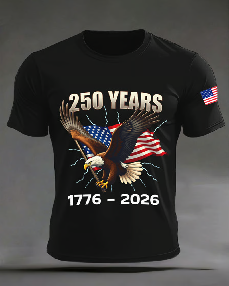 Men's 250th Anniversary Of The United States Print T-Shirt