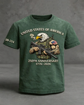 Men's Retro American 250th Anniversary Short-Sleeved T-Shirt