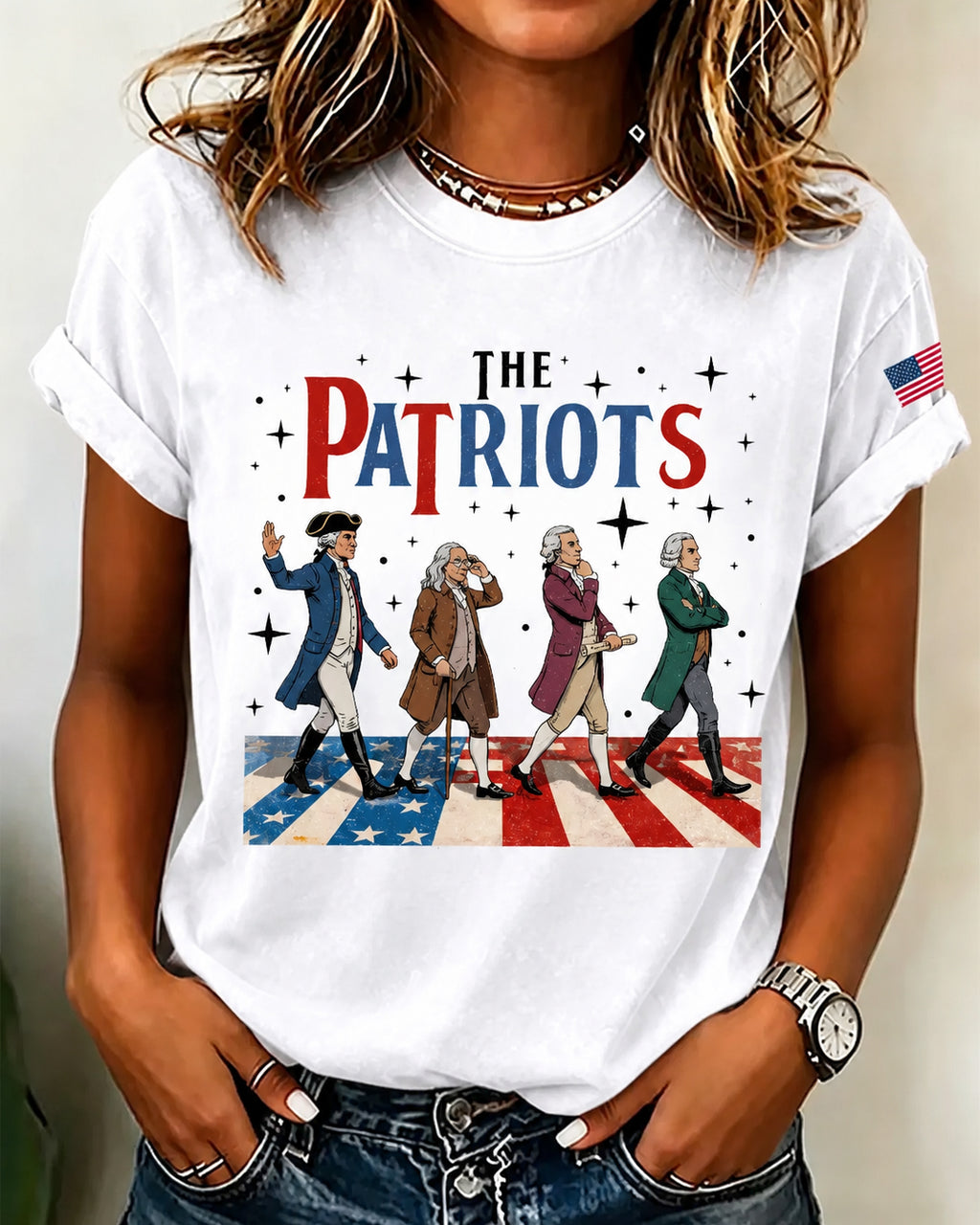 100% Cotton The Patriots Teacher Crew Neck Short Sleeve Tshirt