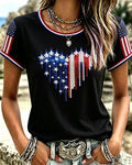 USA 1776-2026 Crew Neck Short Sleeve Tshirt