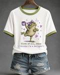 Women's Jesus Thinks I'm A Delight Crew Neck Short Sleeve Tshirt