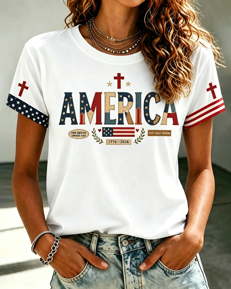 250th Anniversary Cross of America Short Sleeve T-Shirt