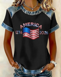 250th Anniversary of the American Flag Short-sleeved T-shirt