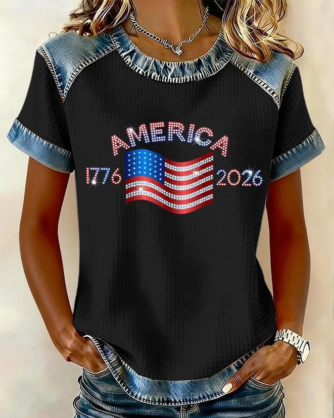 250th Anniversary of the American Flag Short-sleeved T-shirt