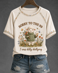 Funny Christian I Was Dilly Dallying Printed Crew Neck Short Sleeve Tshirt
